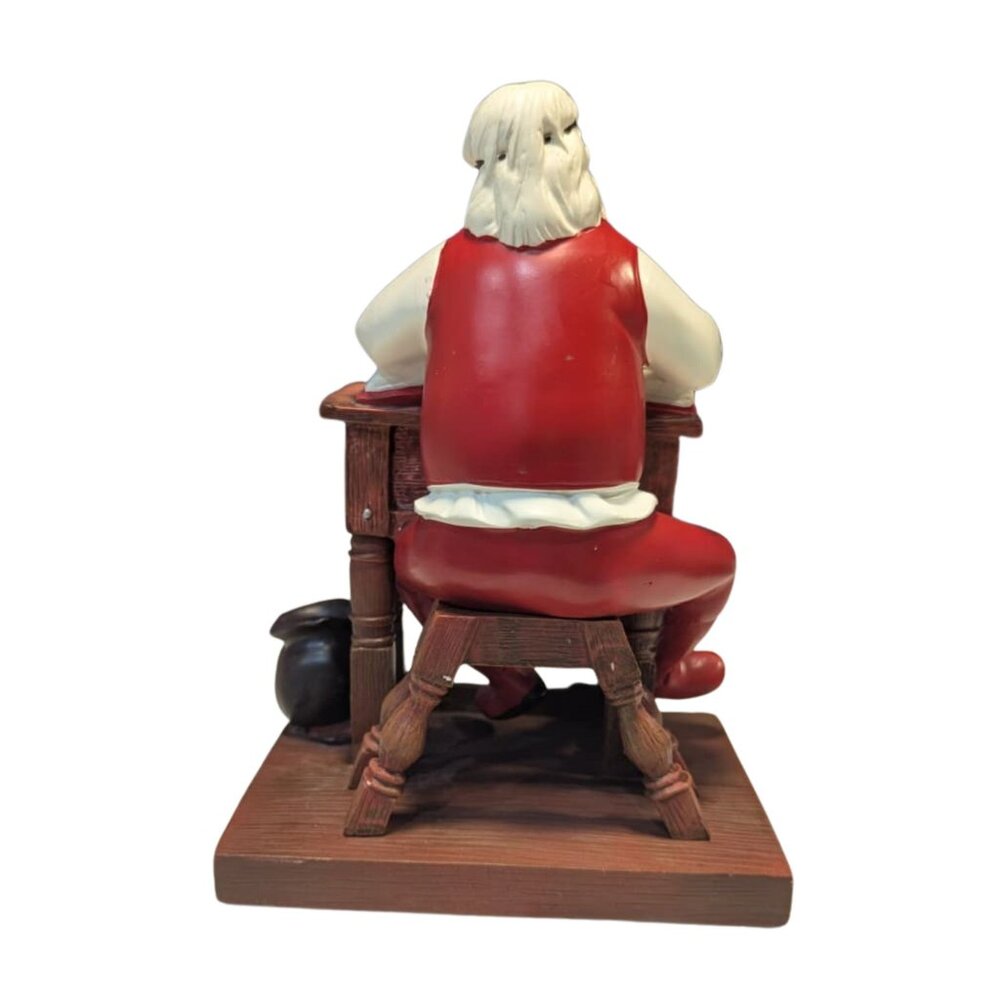 Norman Rockwell Santa “Good Boys & Good Girls” Figurine | Licensed Holiday Colle - Picture 4 of 6